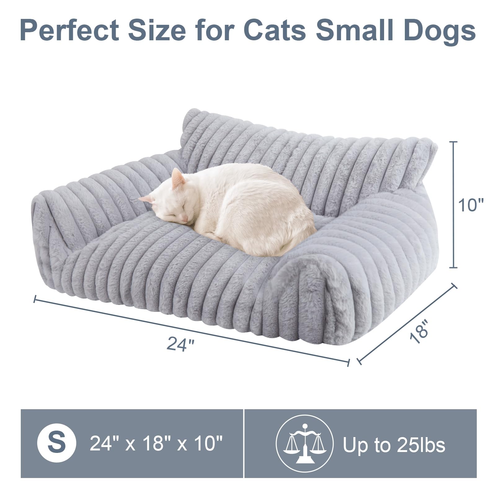 Wn's Day 3-sided bolster supports head and neck for cuddling.