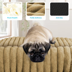 Wn's Day Comfort Dog Bed anti-slip bottom prevents sliding on floors