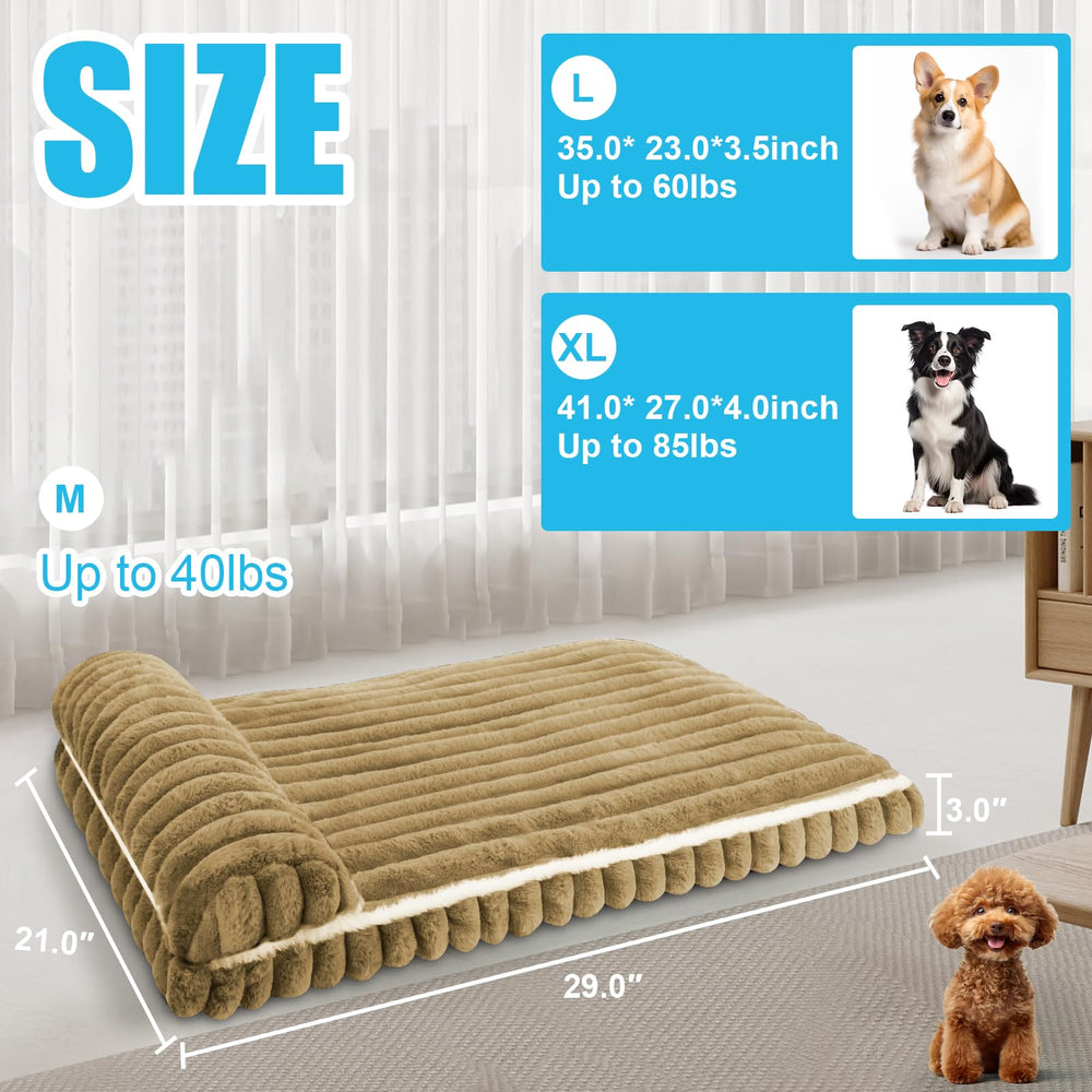 Wn's Day Comfort Dog Bed I-shaped design with pillow for head support