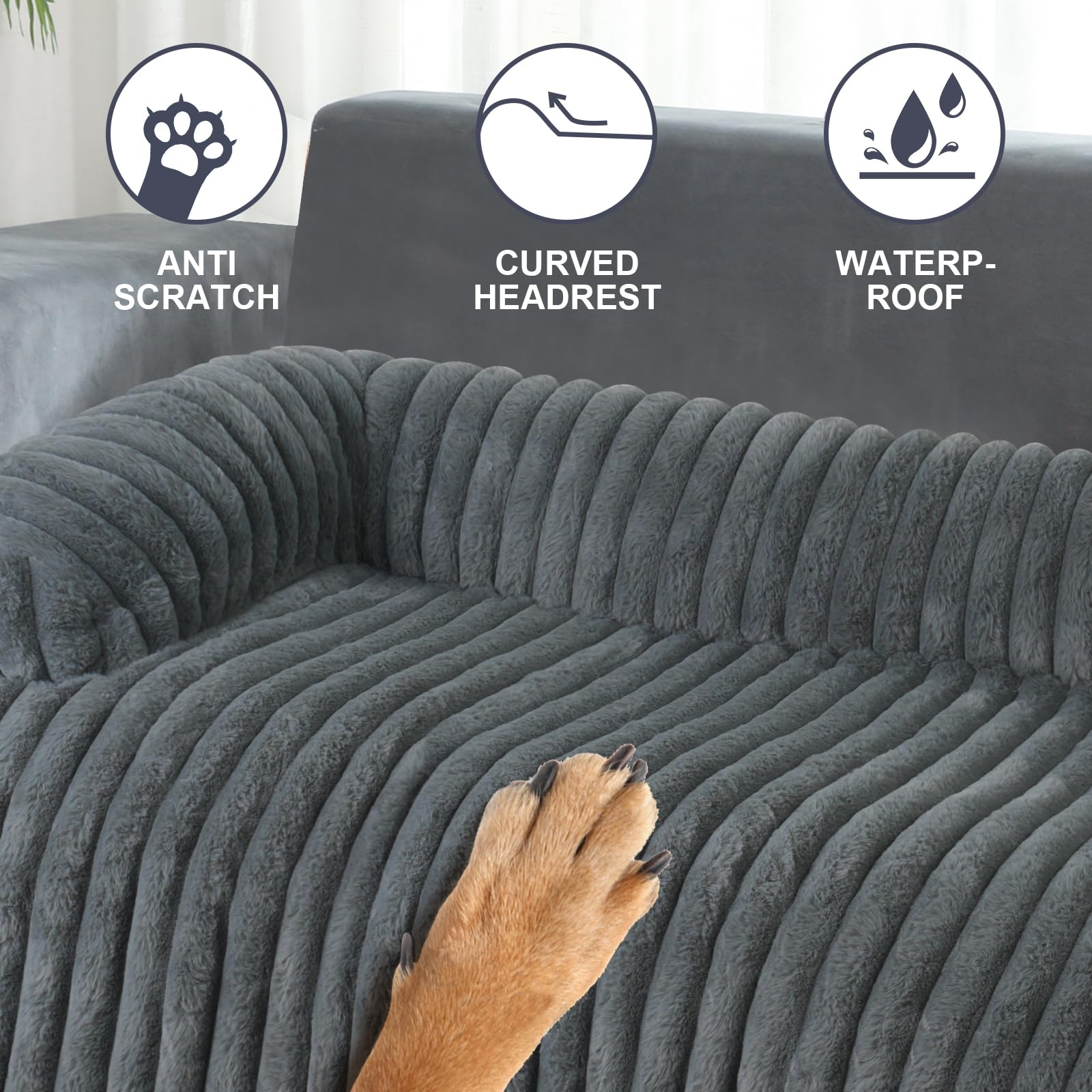 Removable outer cover makes cleaning effortless after muddy paws.