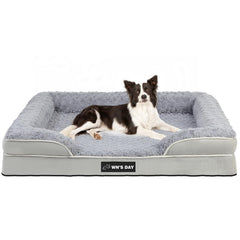Wn's Day orthopedic dog bed large provides spacious comfort for big dogs.