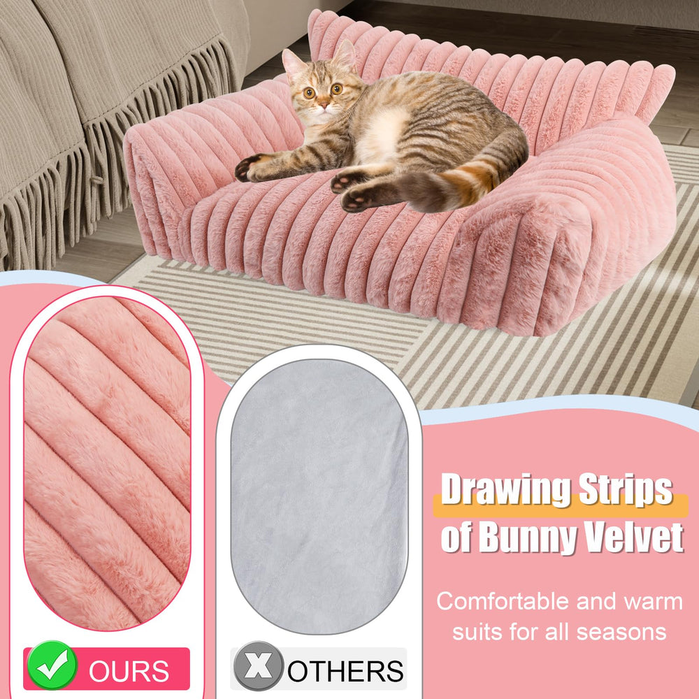 Wn's Day small dog bed fits compact spaces with modern style.