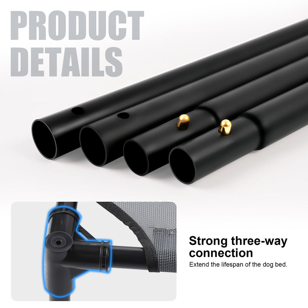 Bed sits 7.5 inches off the ground to improve airflow.