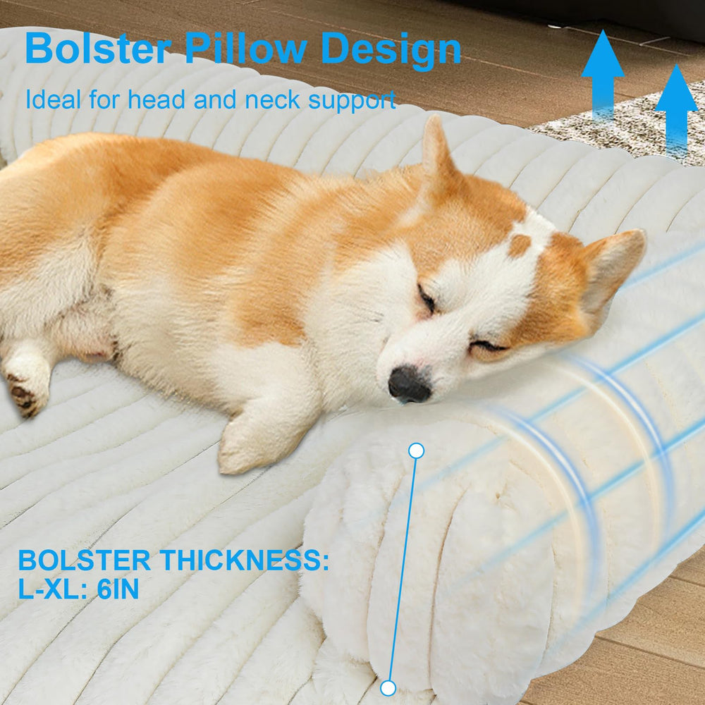 Wn's Day washable couch cover in white protects furniture from fur and paw prints.