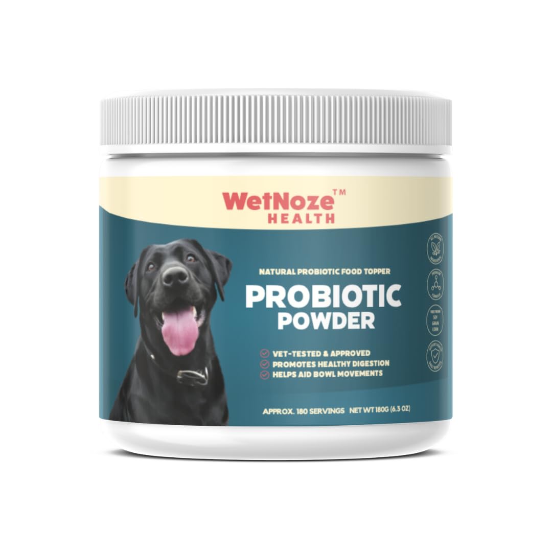 WNz Health Probiotics for Dogs Chicken Bacon Powder bottle promotes gentle digestion