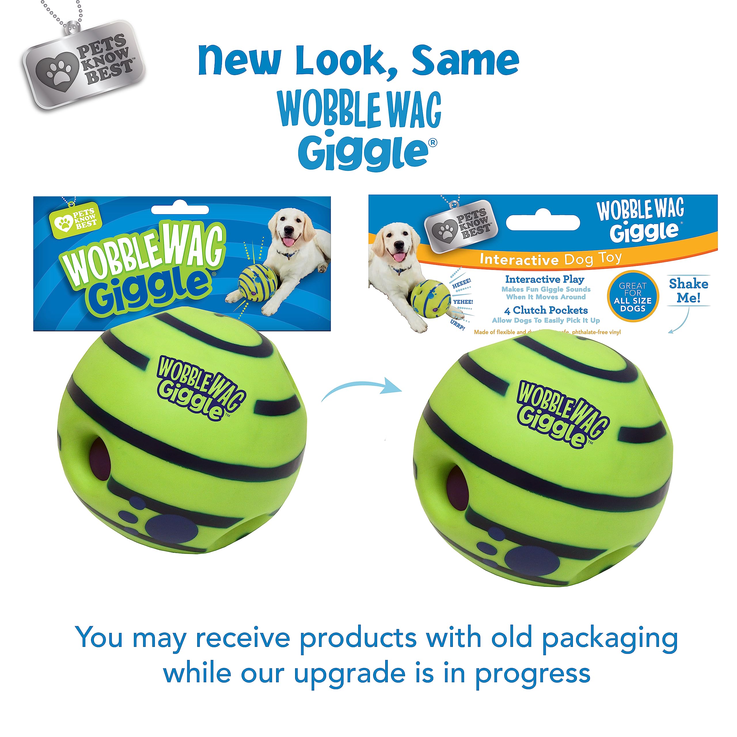 Wobble Wag Giggle Ball promotes mental and physical activity