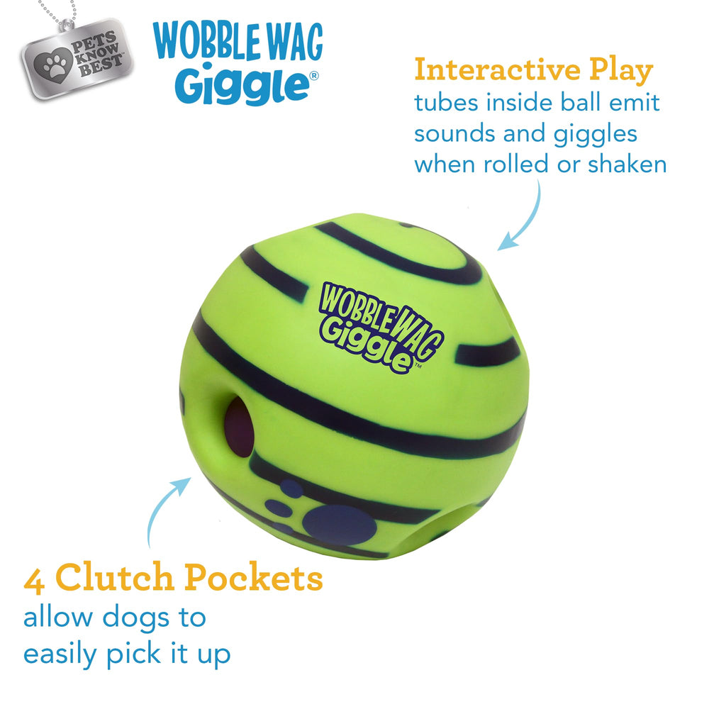 Wobble Wag Giggle Ball phthalate-free vinyl for safe play