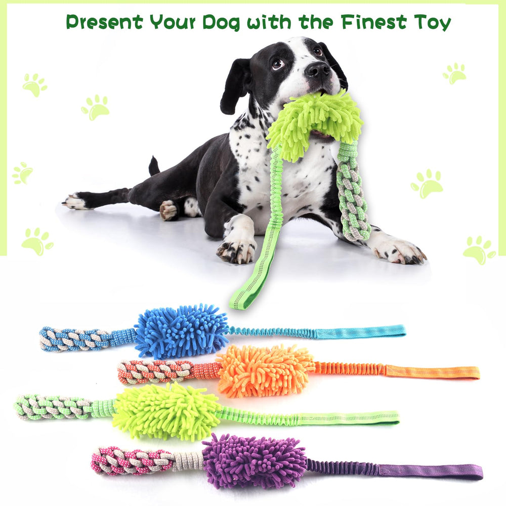 Wodoca chew toy with teeth-cleaning fibers supports oral health