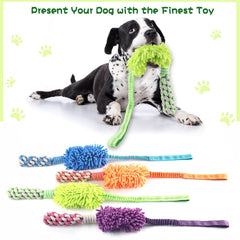 Wodoca chew toy with teeth-cleaning fibers supports oral health