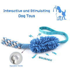 Wodoca puppy chew toy blue promotes chewing fun and oral exploration.