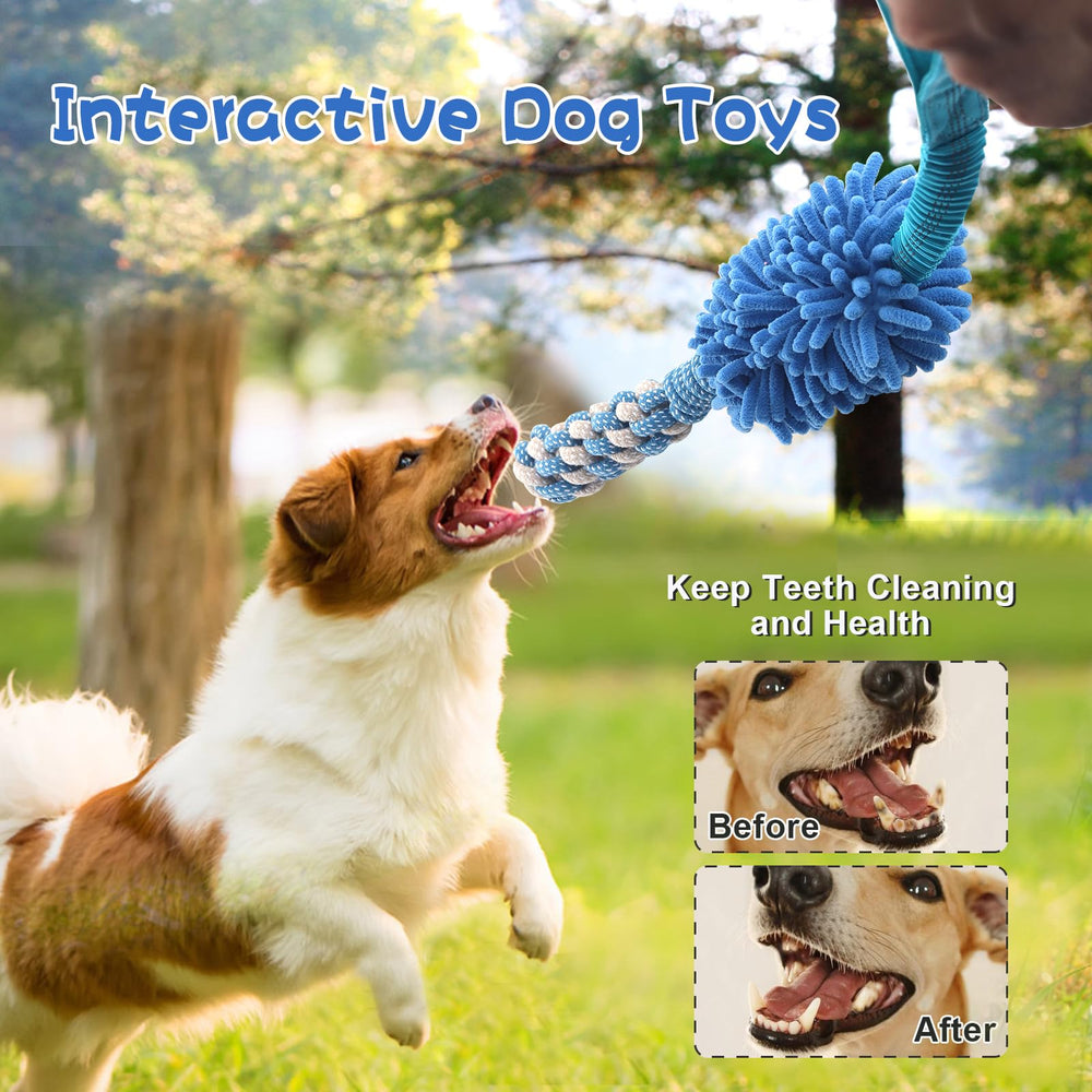Wodoca training rope toy blue ideal for obedience and bonding.