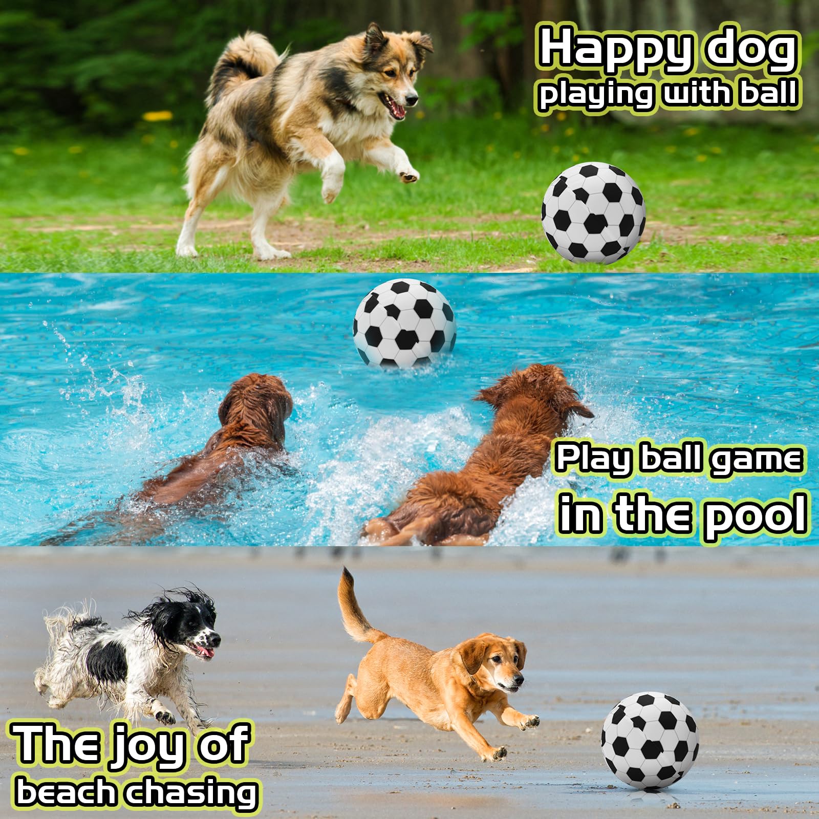 Wofypetny durable tennis-ball rubber core resists punctures for longer play.