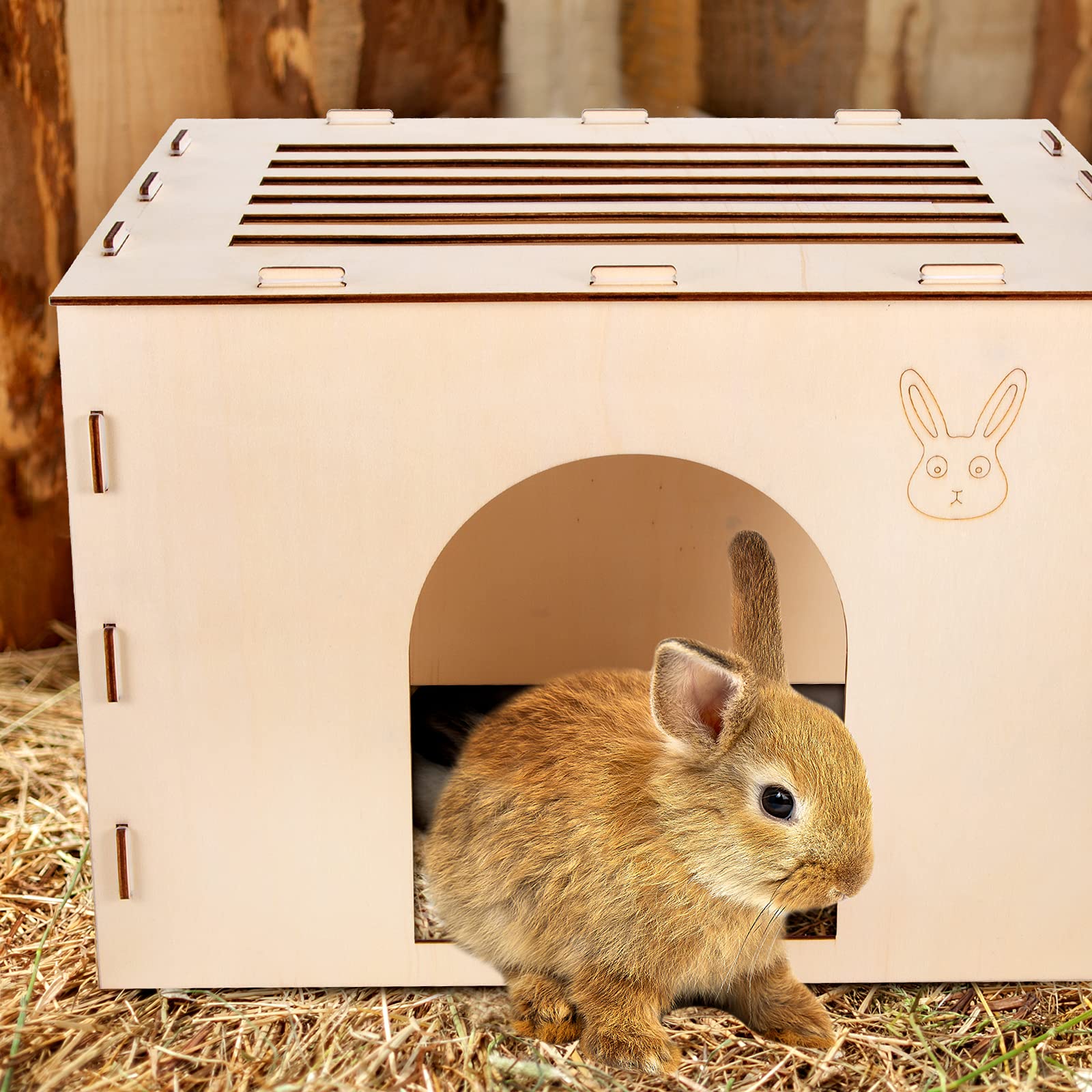 Woiworco Rabbit Hideout Castle collapsible design saves space between uses