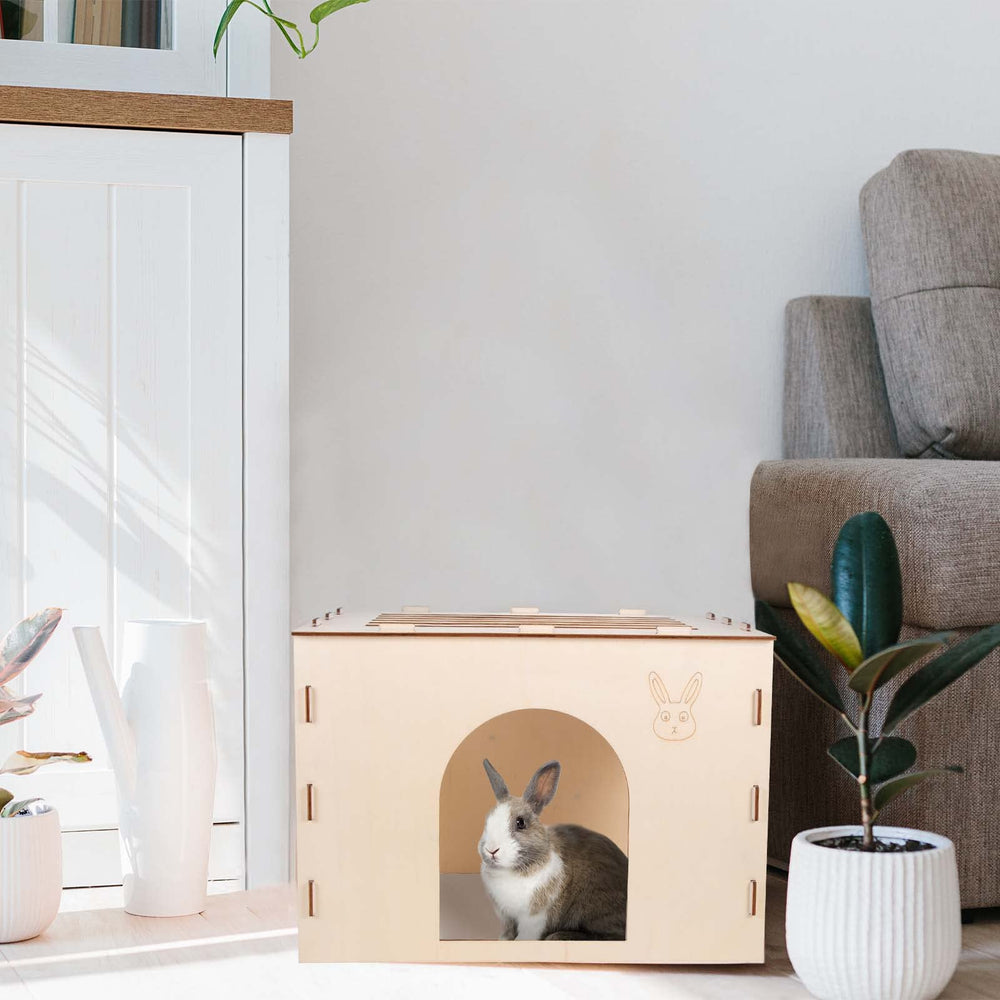 Woiworco Rabbit Hideout Castle durable material supports daily play and long use