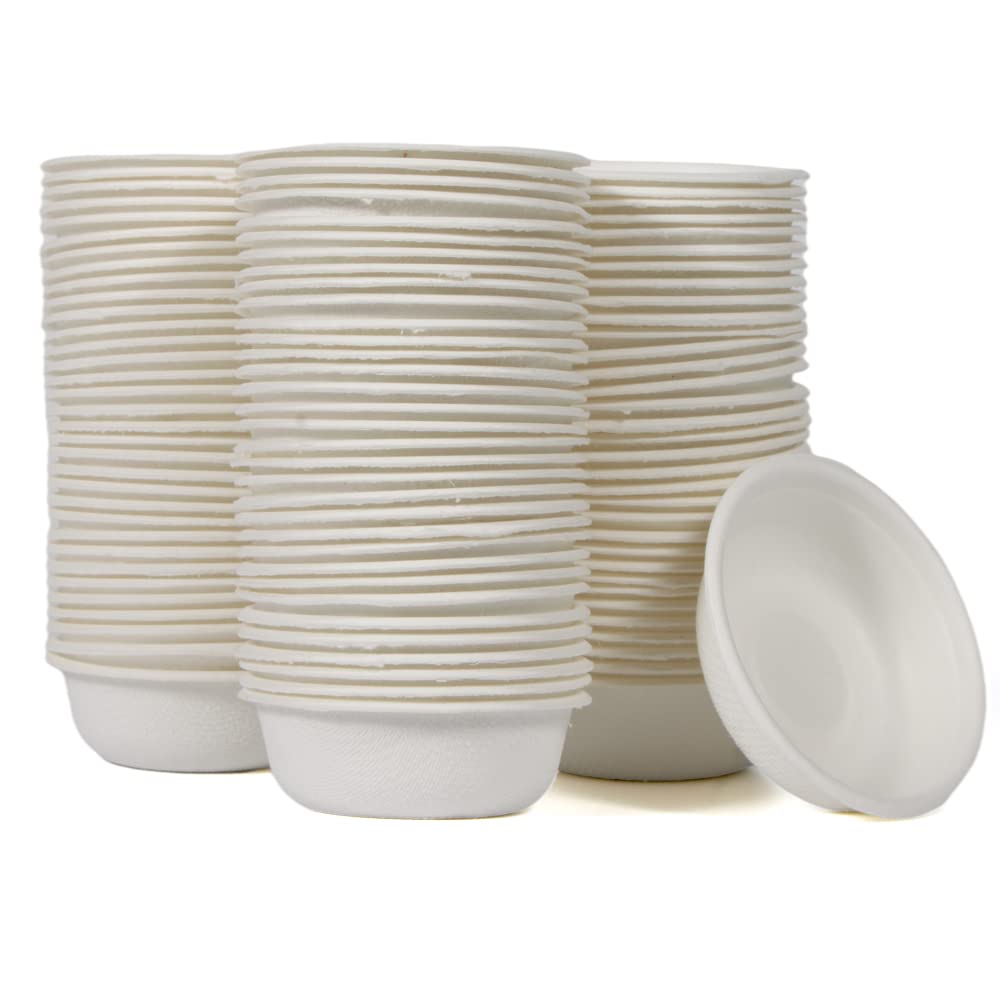 WOLEDOE biodegradable crested gecko cups, top view, eco-friendly feeding option for small pets.
