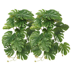 WOLEDOE reptile fake plants hanging monstera for natural terrarium decor