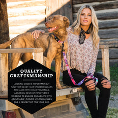 Wolfgang Heavy Duty collar adjustable fit shown for comfortable daily walks