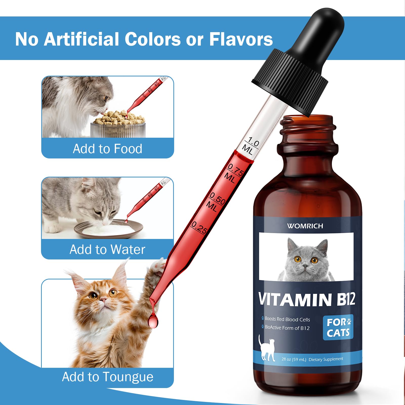 WOMRICH B12 cat nervous system close-up supports brain function