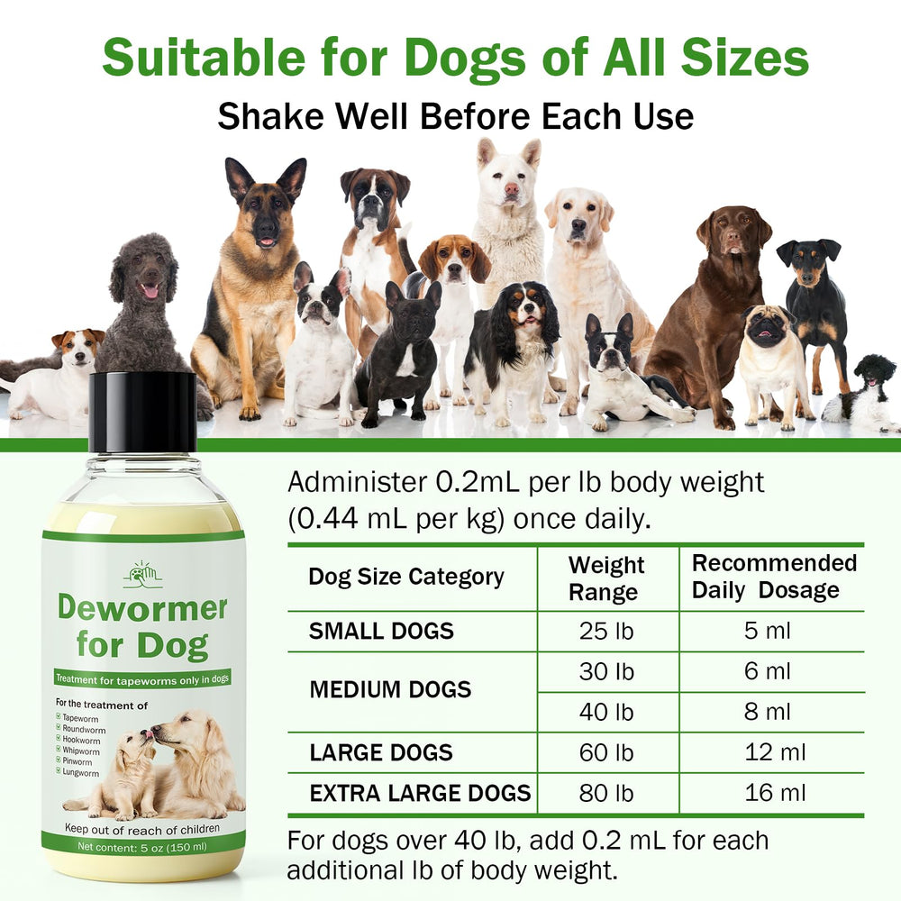 WOMRICH dog dewormer easy to mix with food for better taste