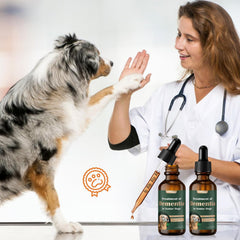 WOMRICH Senior Dog Brain Health dosing scoop demonstrates easy daily dosing