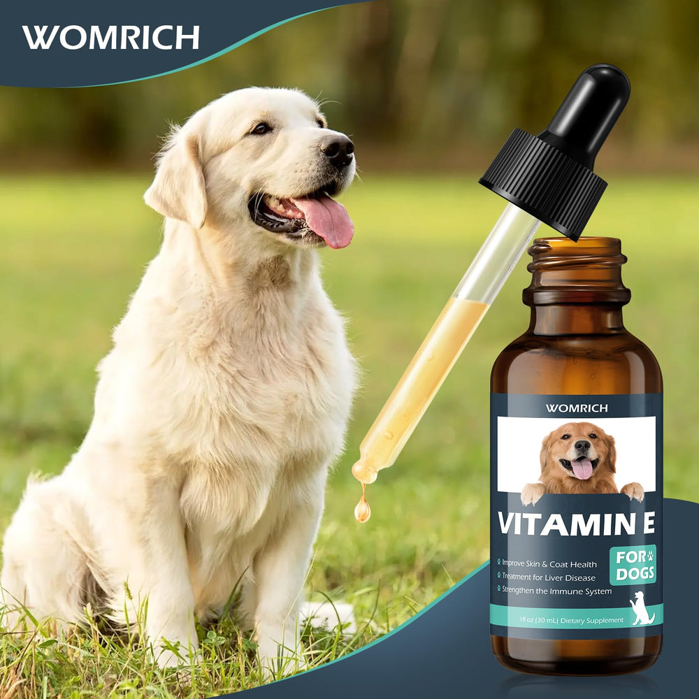 WOMRICH Vitamin E for Dogs bacon flavor makes daily dosing enjoyable
