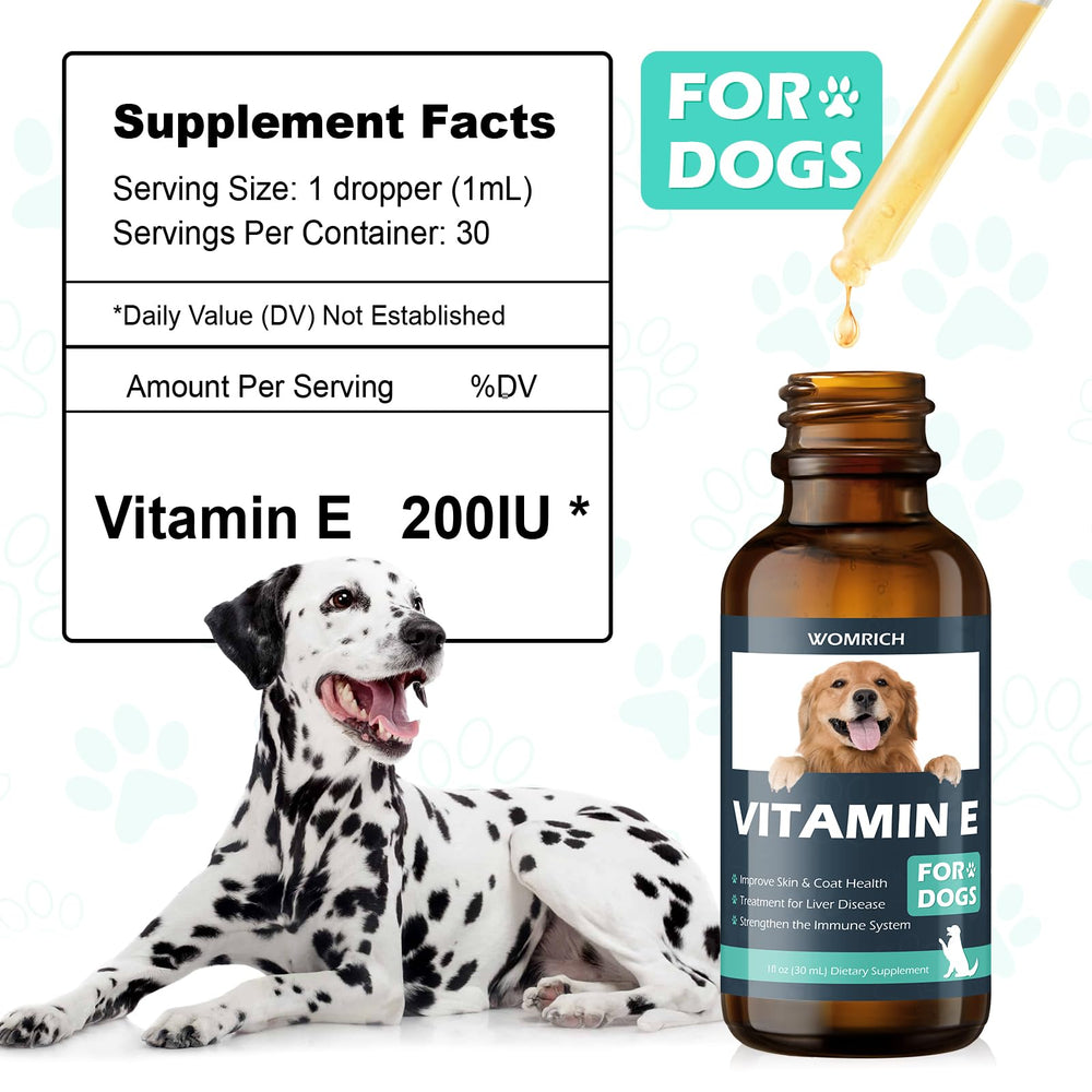 WOMRICH Vitamin E for Dogs eye and kidney health support
