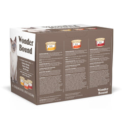 Wonder Bound Gourmet Wet Cat Food in Gravy Chicken can – tasty poultry option for picky eaters.