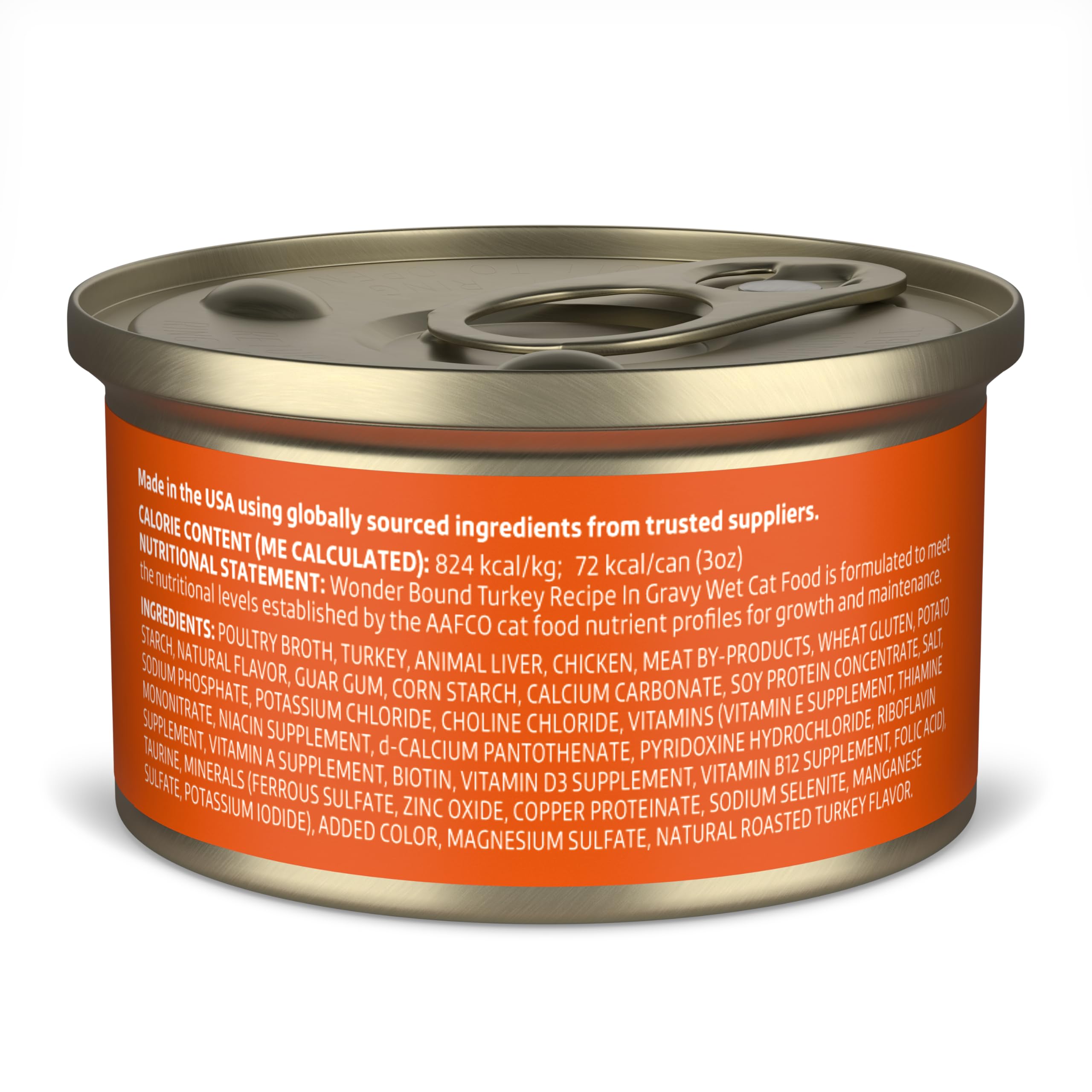 Wonder Bound Turkey in Gravy pack of 24 cans displayed for convenient feeding.