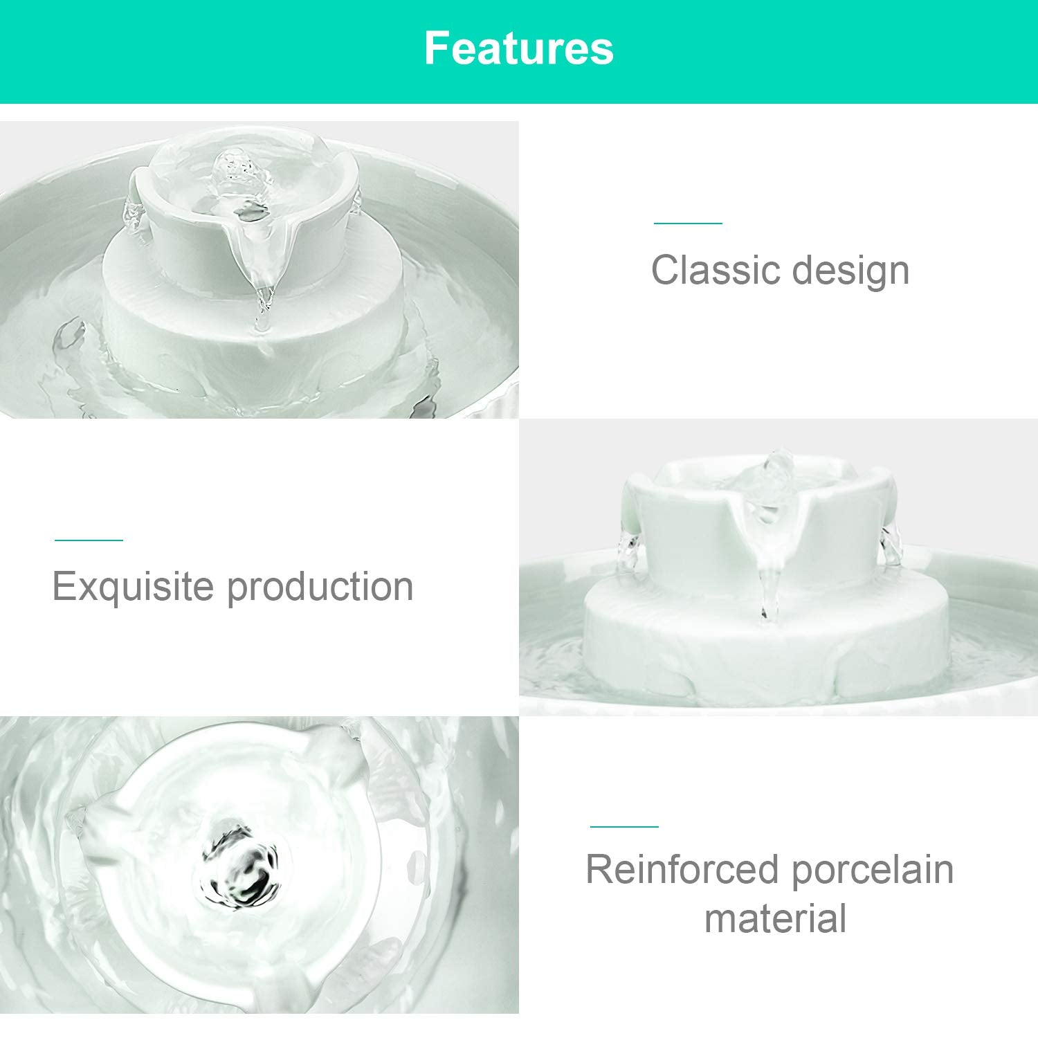 Wonder Creature porcelain surface is smooth and easy to clean.