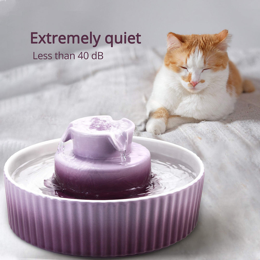 Wonder Creature Cupcake Cat Fountain dual-pumps deliver reliable streams.