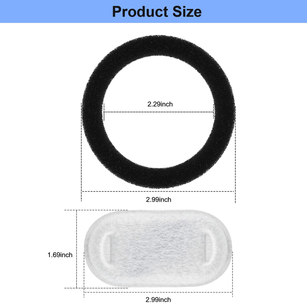 Wonder Creature packaged filter contents, including carbon filters and sponges.