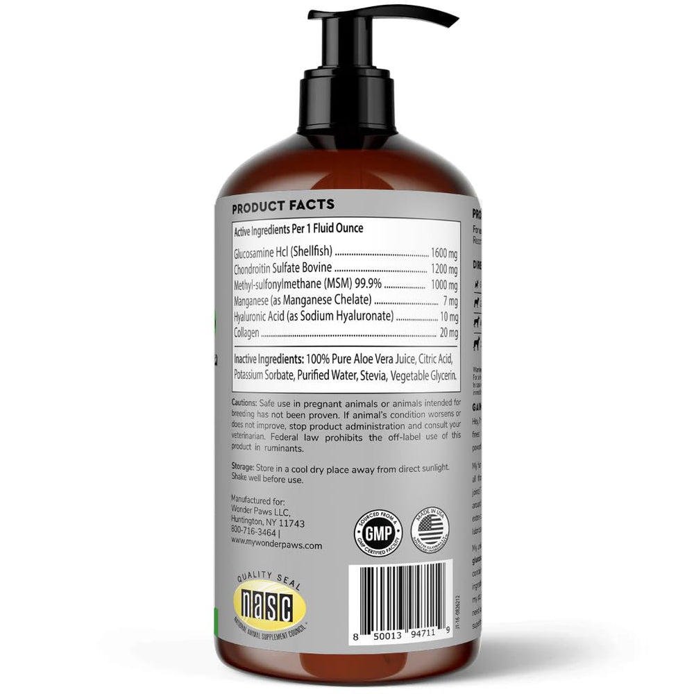 Wonder Paws dog joint supplement with measuring dose for feeding