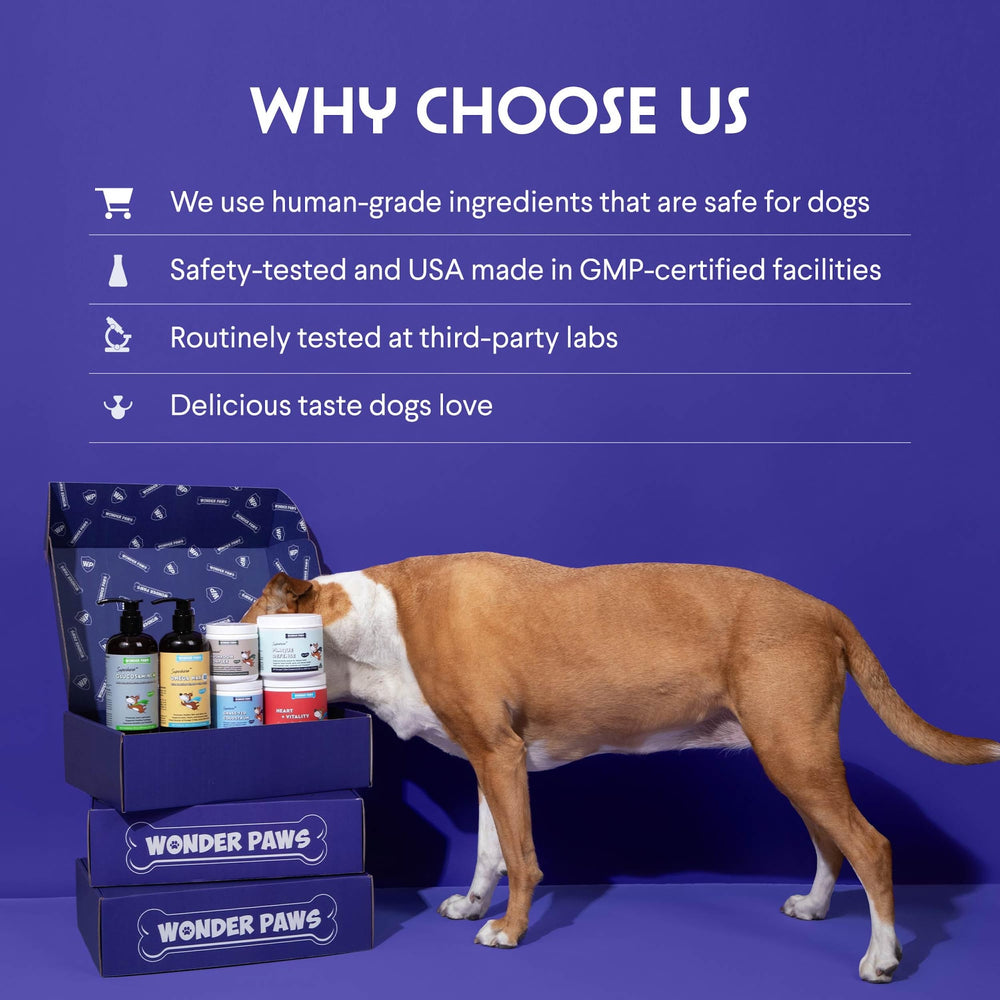 Wonder Paws USA-made facility seal on packaging
