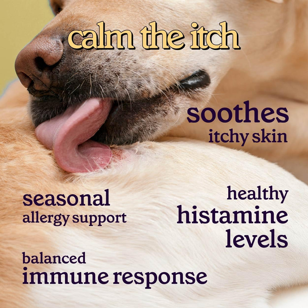 Wonder Paws immune-support ingredients chart highlights skin and immunity.