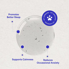 Wonder Paws melatonin drops added to water for easy mixing