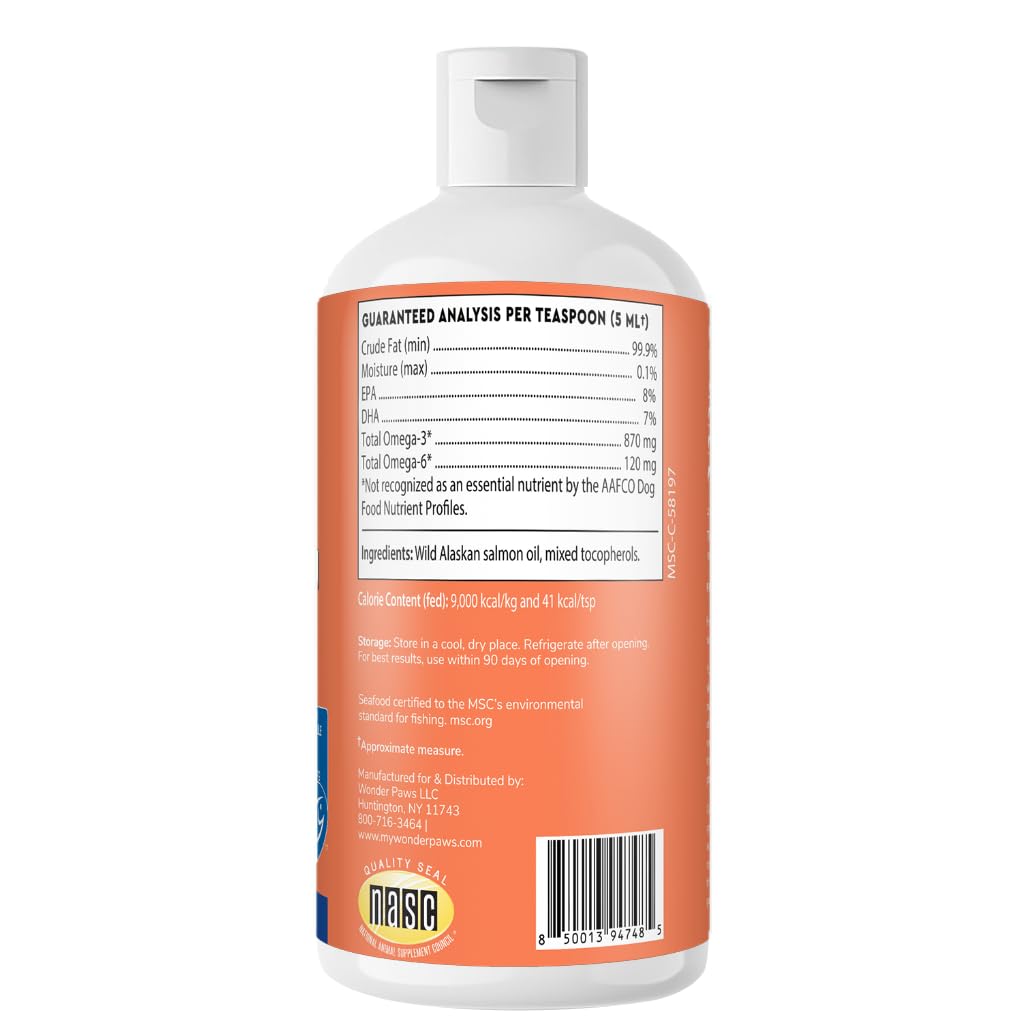 Wonder Paws NASC and MSC certified branding on packaging for trust.
