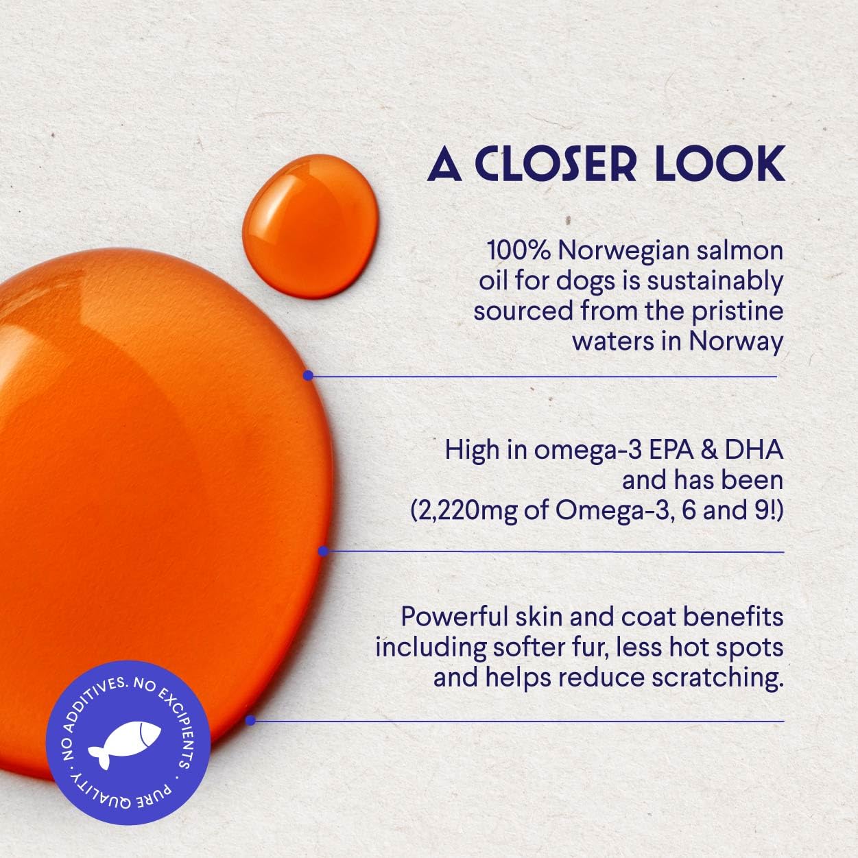Label shows Norwegian origin and NASC certification for quality.