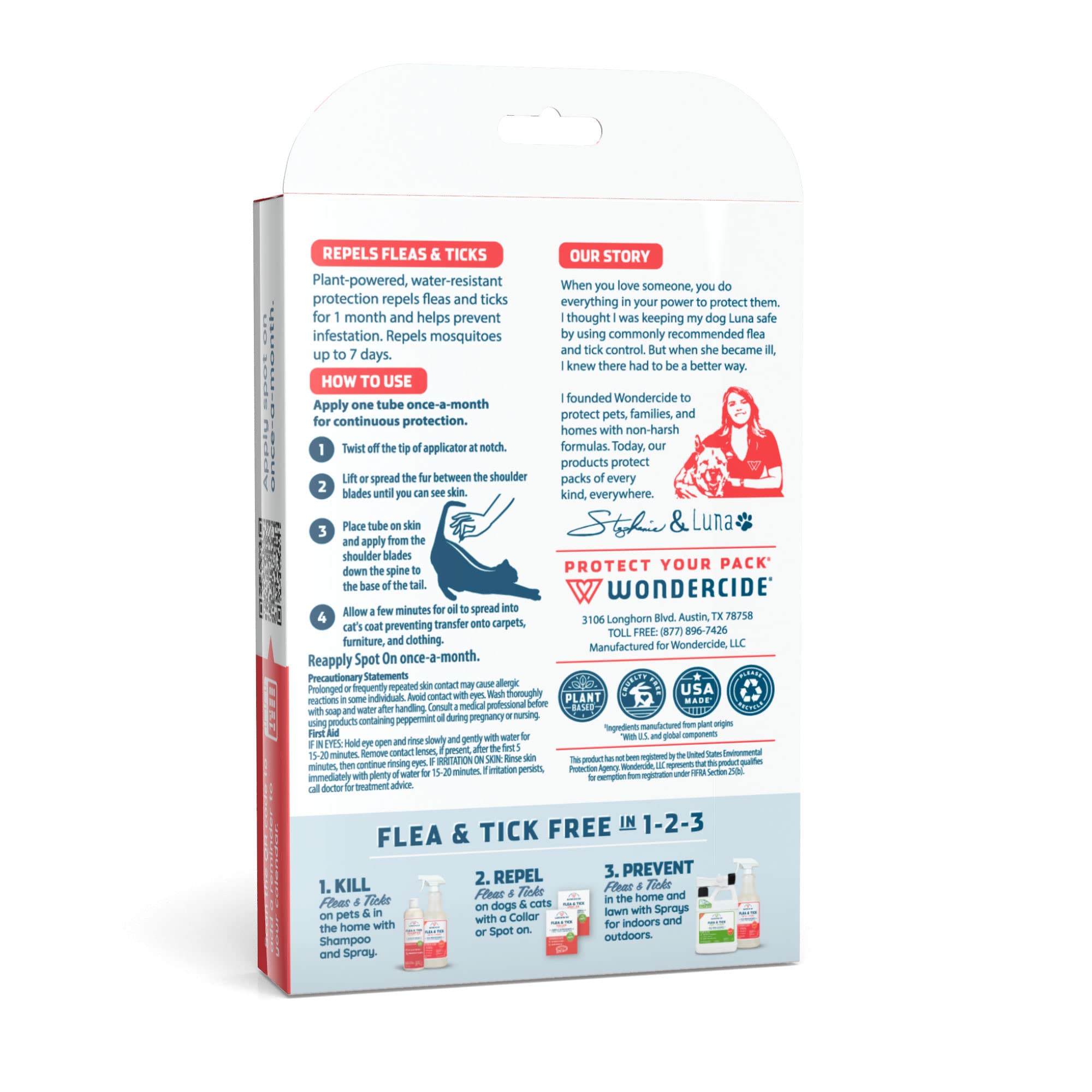 Safe for cats 4 months and older with Wondercide spot-on