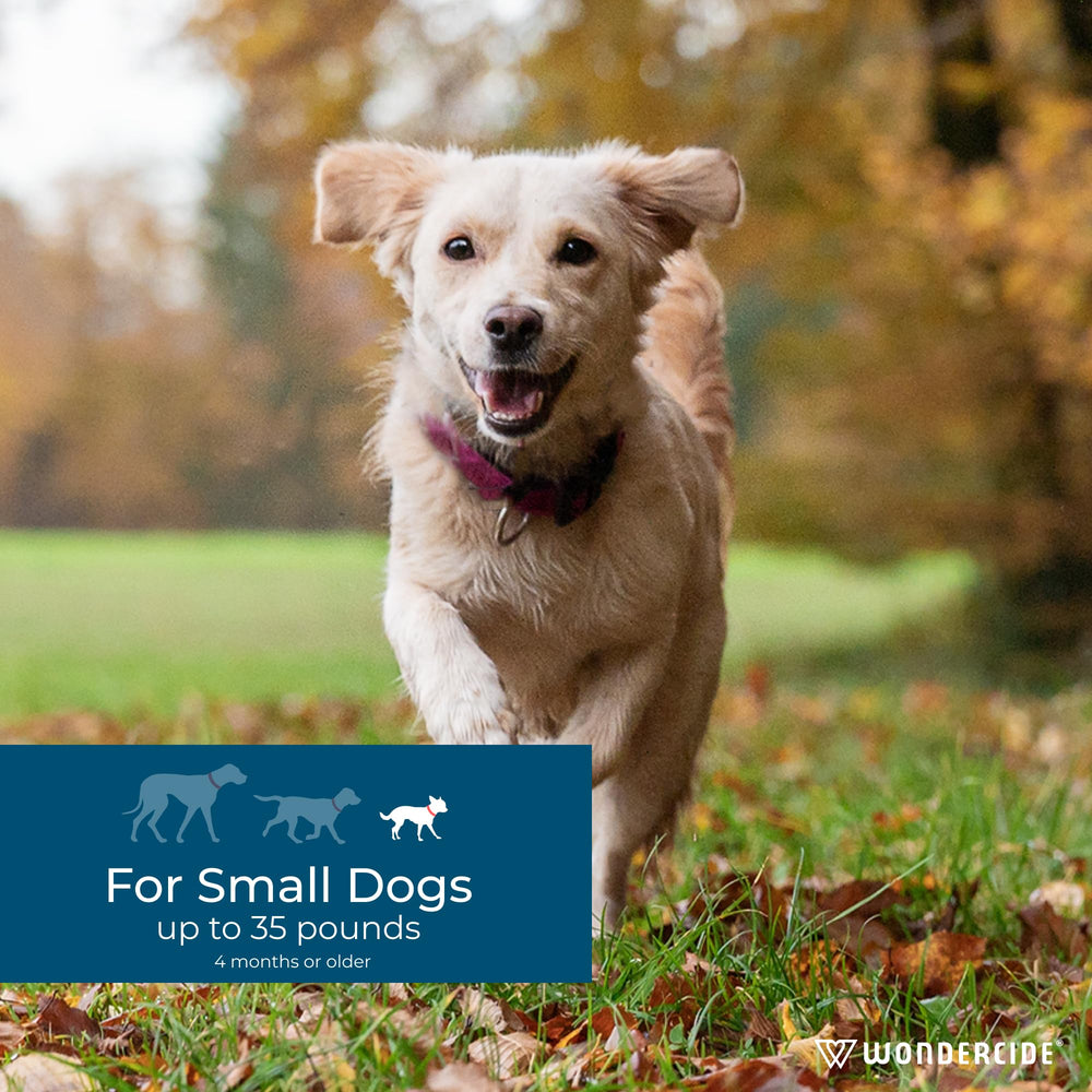 Wondercide Dog Spot-On applying action, easy squeeze for quick dosing
