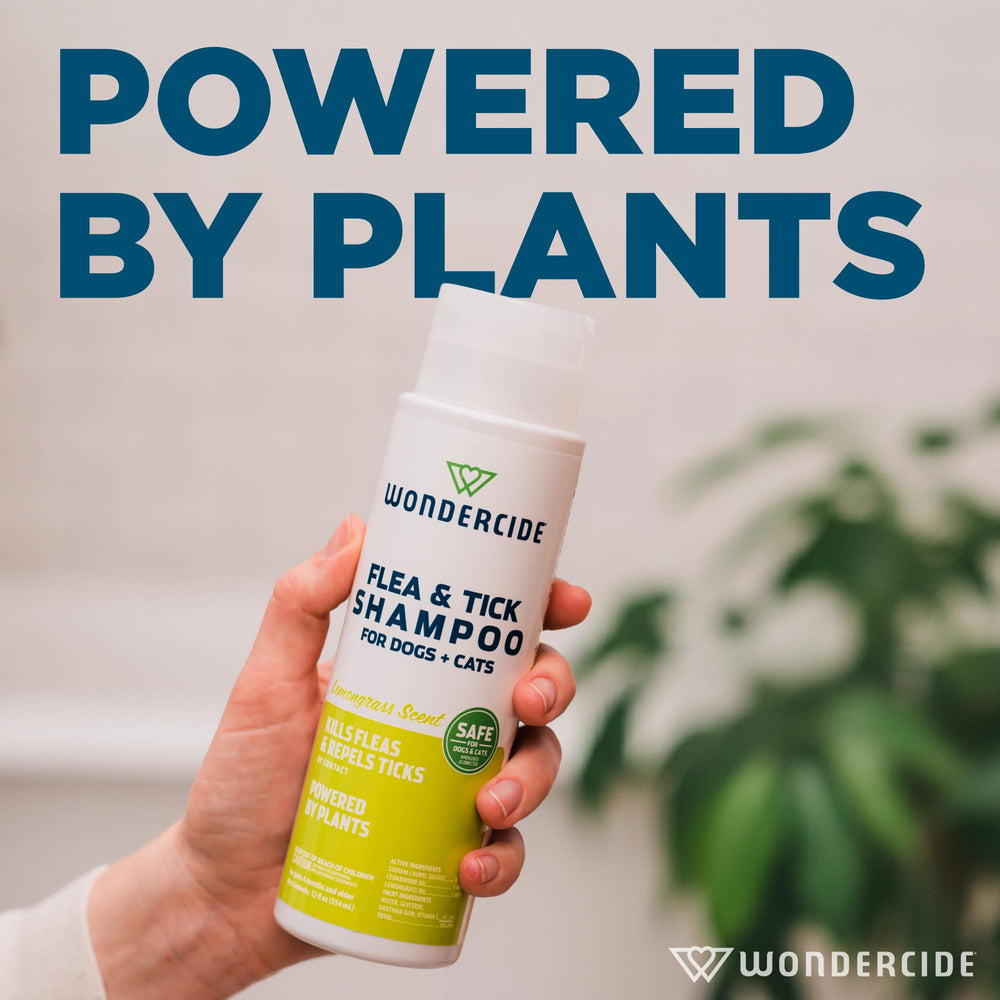 Wondercide lab-proven badge on bottle indicating tested effectiveness.