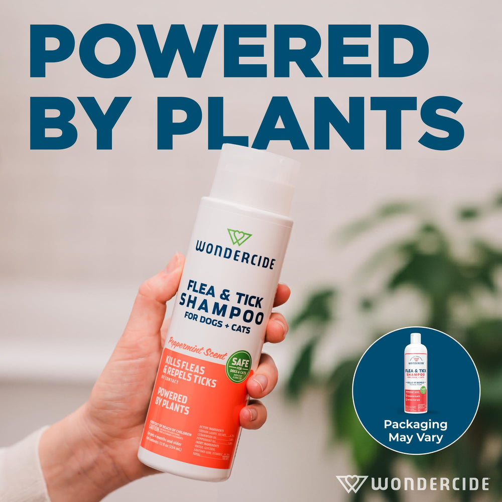 Wondercide peppermint scent enhances the bathing experience for pets.