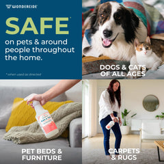 Wondercide safe for all ages packaging communicates family-friendly use.