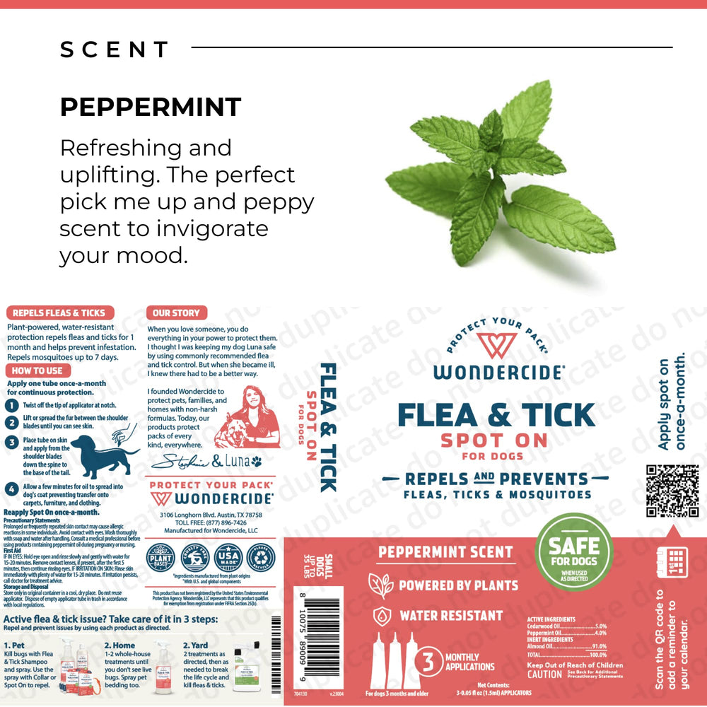 Wondercide USA-made packaging emphasizing cruelty-free and family-safe use