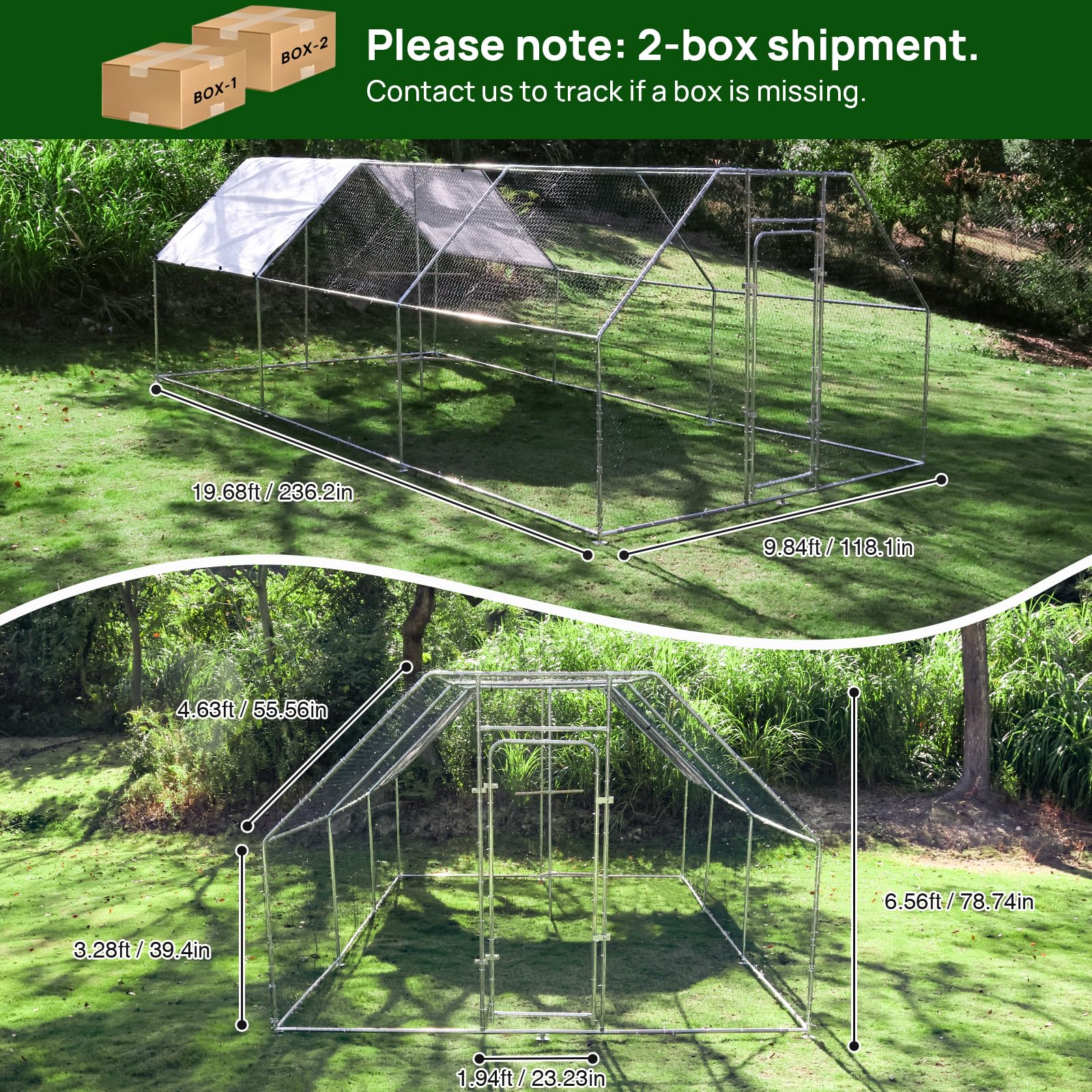 Wonline chicken coop interior with ample roaming area for chickens.