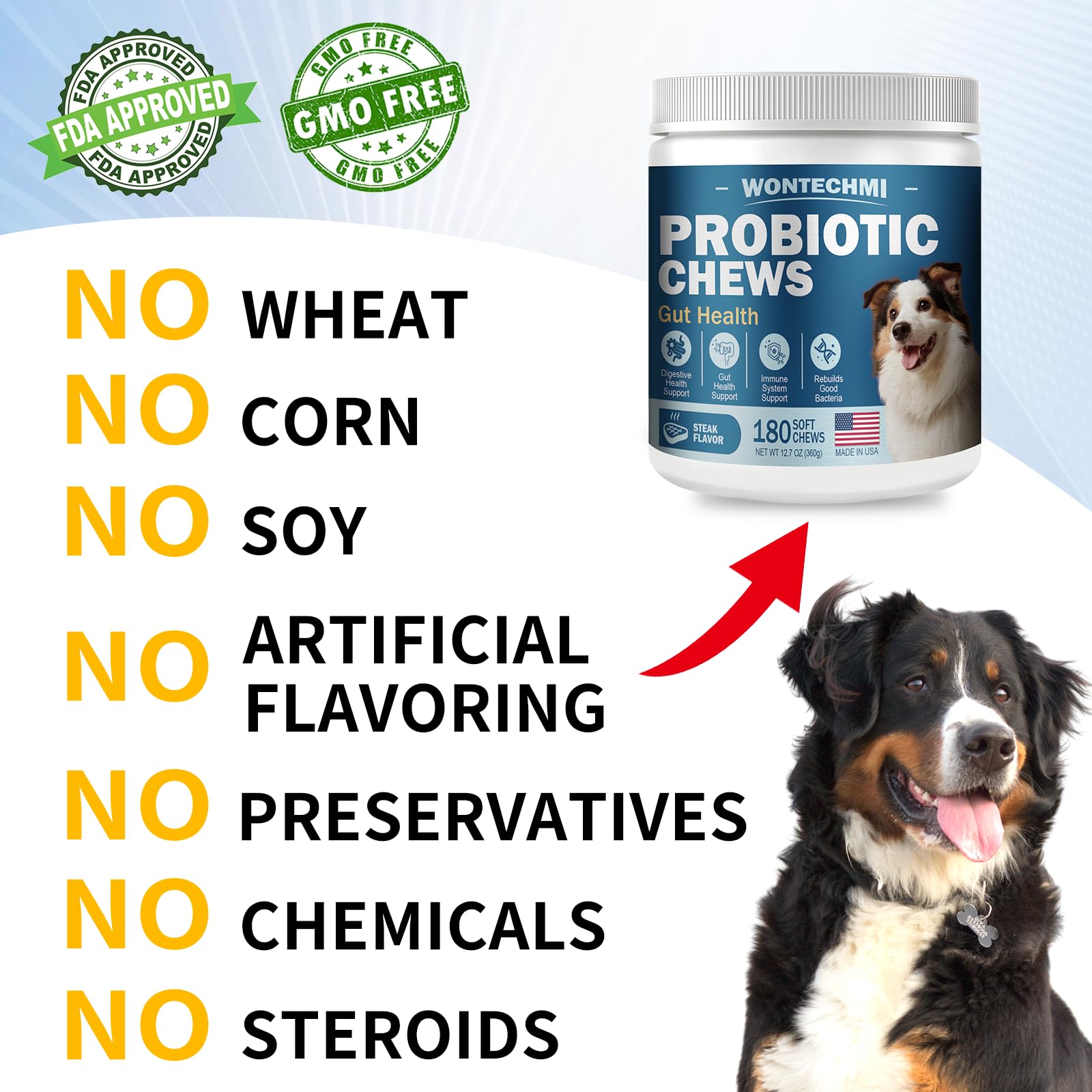 WONTECHMI mealtime serve demonstrates convenient daily dosing for busy owners.