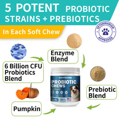 WONTECHMI soft chews close-up texture offers palatable probiotic delivery for dogs.