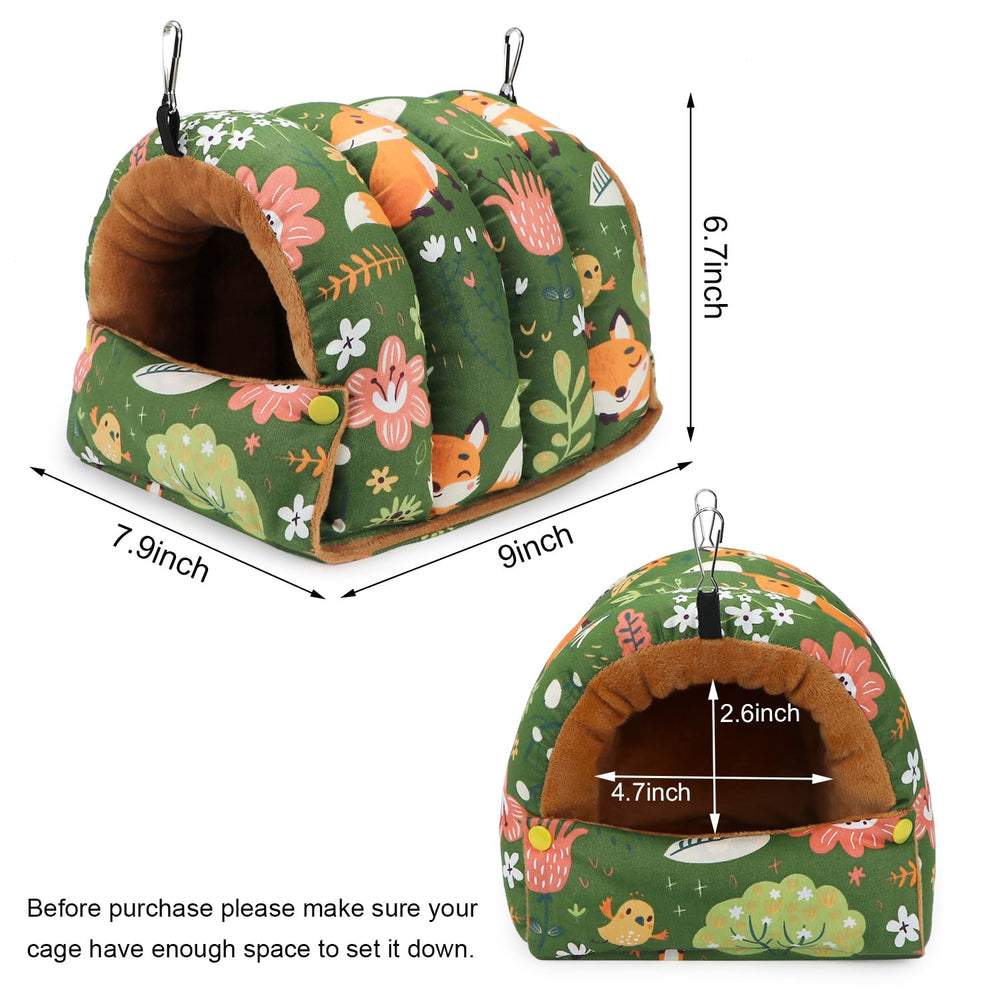Wontee medium bird nest green versatile perch for mid-sized birds