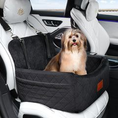Wooaidagg dog car seat with detachable cover makes cleaning quick and easy