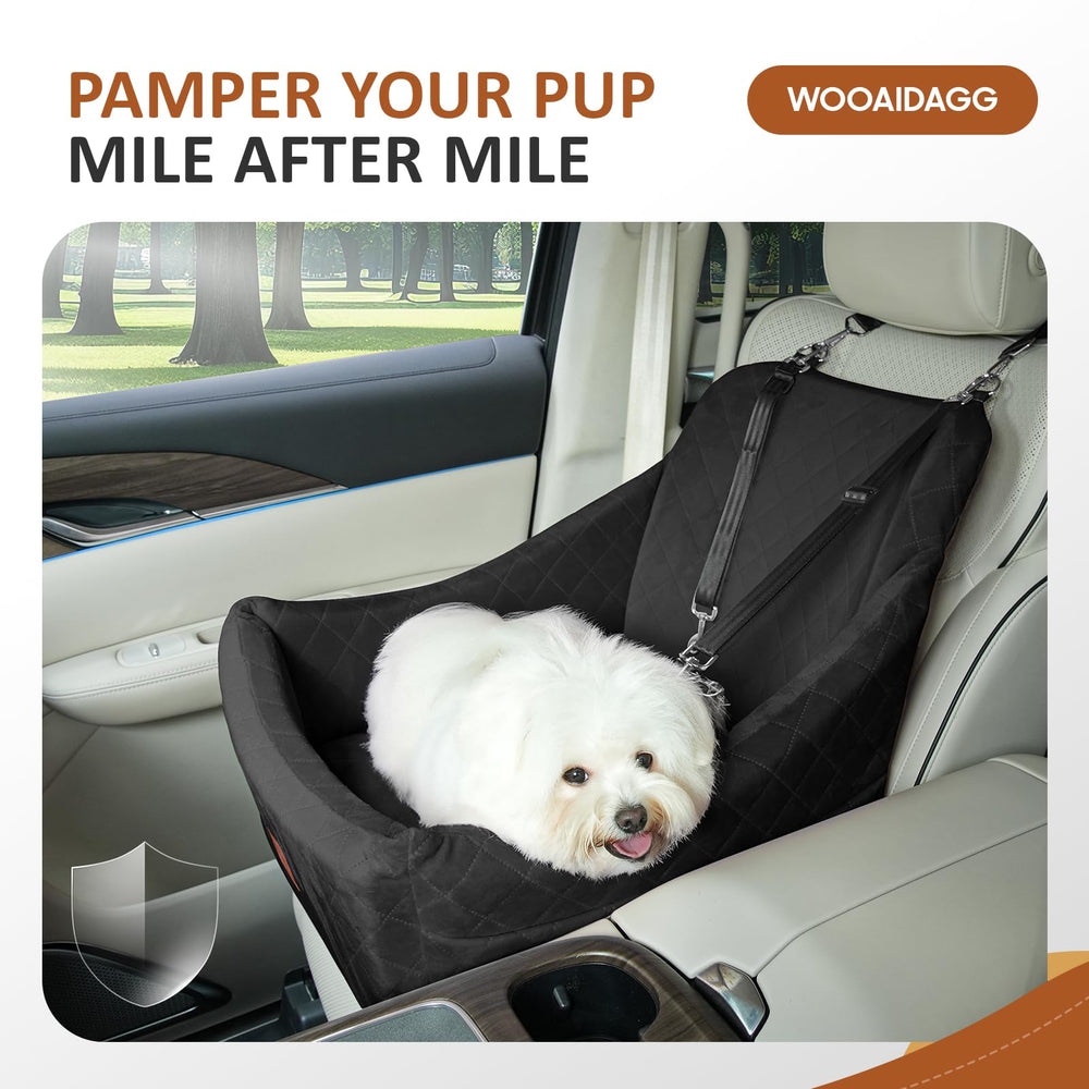 Wooaidagg dog car seat washable cover for easy cleanup after muddy paws.