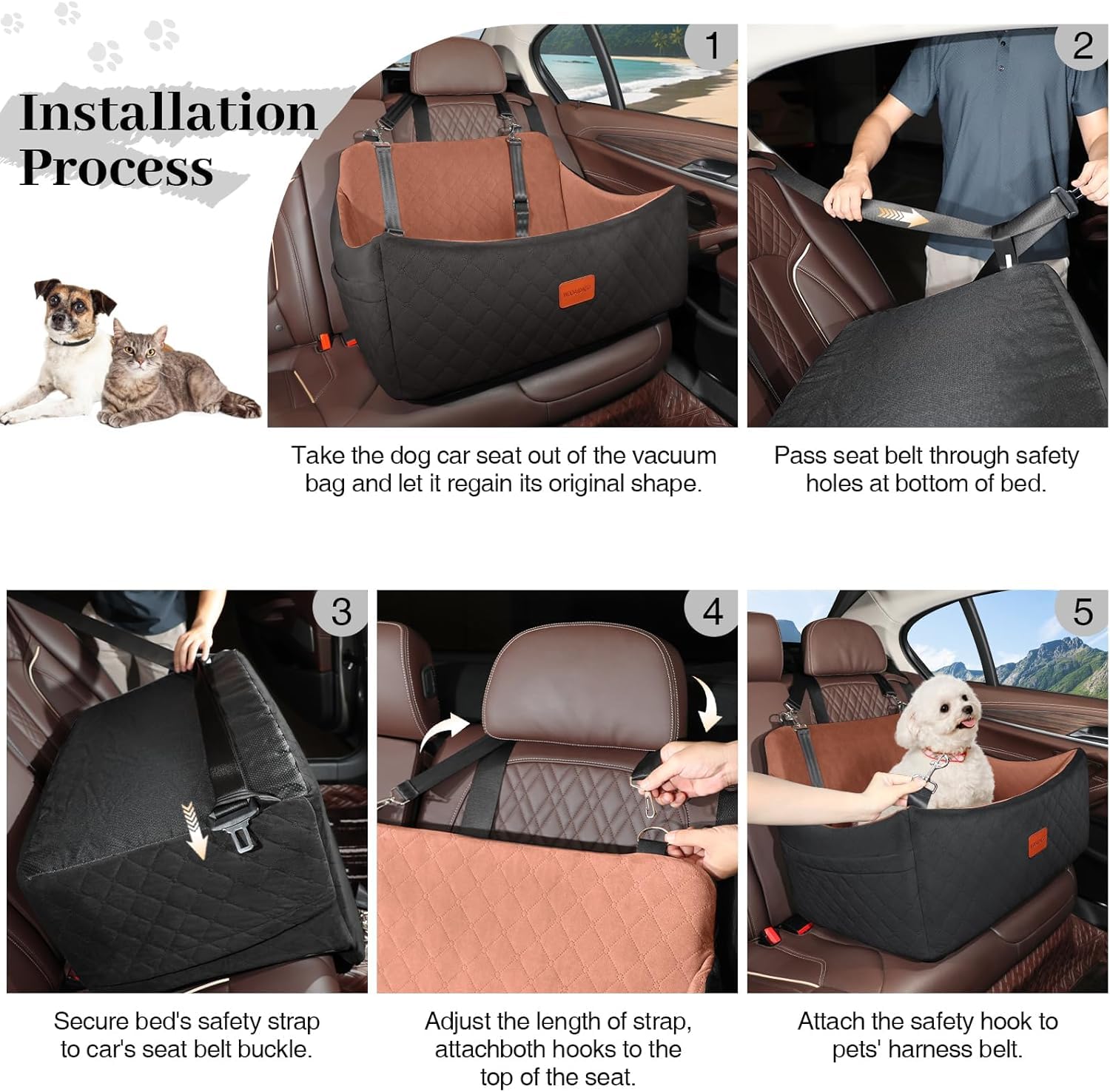 Wooaidagg pet travel comfort supports calm, fatigue-free drives